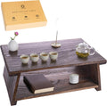 ODOXIA Floor Table for Tea Rituals | Altar Table for Meditation, Mindfulness & More | Low Japanese Floor Platform Chabudai Style | for Sitting On The Floor | Stable Wood Folding Design | Journaling